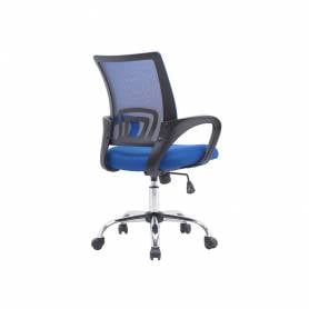 Silla q-connect oficina siena malla base metalica alt max 1000 anc 560 prof 570 ruedas premium color negro azul