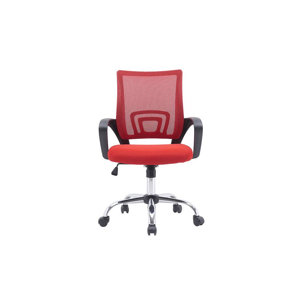 Silla q-connect oficina siena malla base metalica alt max 1000 anc 560 prof 570 ruedas premium color negro rojo