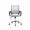 Silla q-connect oficina siena malla base metalica alt max 1000 anc 560 prof 570 ruedas premium color blanco gris - KF04643