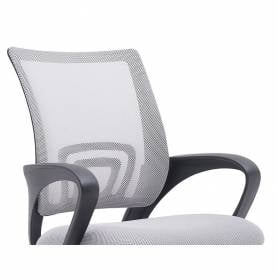 Silla q-connect oficina siena malla base metalica alt max 1000 anc 560 prof 570 ruedas premium color blanco gris