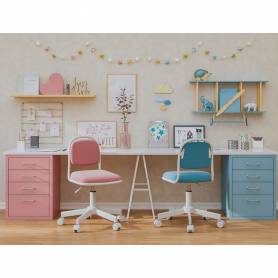 Silla q-connect infantil bari escritorio color rosa alt max 795 anc 390 prof 350 mm