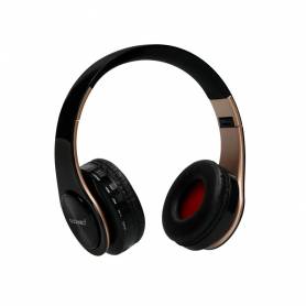 Auricular q-connect bluetooth diadema ajustable color negro