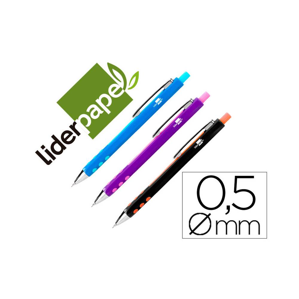 Portaminas liderpapel 0,5 mm colores surtidos