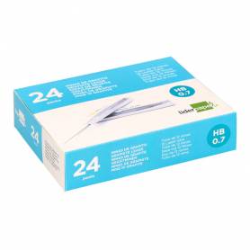 Minas liderpapel grafito 0,7 mm hb tubo de 12 minas