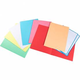 Subcarpeta cartulina liderpapel folio colores surtidos paquete de 25 unidades retractiladas