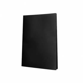 Carpeta liderpapel escaparate 50 fundas pvc folio negro