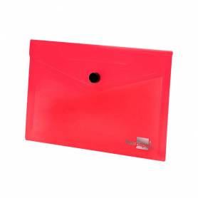 Carpeta liderpapel dossier broche polipropileno din a6 rojo transparente