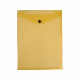 Carpeta liderpapel dossier broche polipropileno din a4 formato vertical amarilla transparente 50 hojas