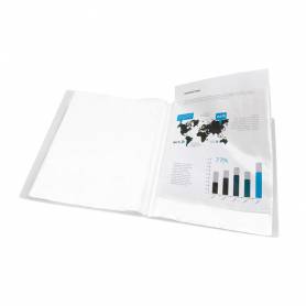 Carpeta liderpapel escaparate 47494 30 fundas polipropileno din a4 transparente translucido