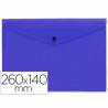 Carpeta liderpapel dossier broche polipropileno tamaño sobre americano 260x140 mm azul translucido - DS54