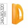 Revistero plastico q-connect naranja translucido - KF04215