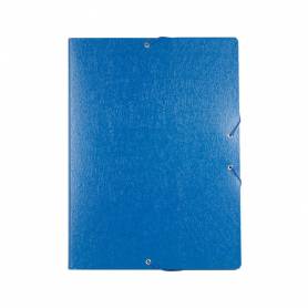 Carpeta proyectos liderpapel folio lomo 30mm carton gofrado azul