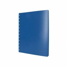 Carpeta liderpapel din a4 con 20 fundas intercambiables color azul