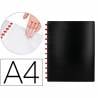 Carpeta liderpapel din a4 con 20 fundas intercambiables color negro - WA03