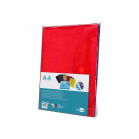 Carpeta liderpapel dossier a4 cierre de velcro colores surtidos pack 10+2 gratis