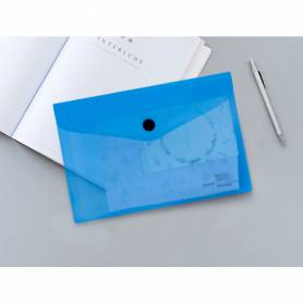 Carpeta liderpapel dossier broche 44232 polipropileno din a6 azul translucido