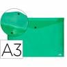 Carpeta liderpapel dossier broche 44243 polipropileno din a3 verde translucido - DS31