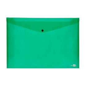 Carpeta liderpapel dossier broche 44243 polipropileno din a3 verde translucido