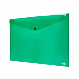 Carpeta liderpapel dossier broche 44243 polipropileno din a3 verde translucido