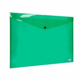 Carpeta liderpapel dossier broche 44243 polipropileno din a3 verde translucido