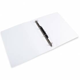 Carpeta canguro 4 anillas mixtas 16mm liderpapel a4 plastico blanca