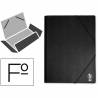 Carpeta liderpapel gomas folio solapas plastico negra - CG45