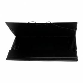 Carpeta liderpapel gomas folio solapas plastico negra