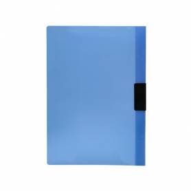 Carpeta liderpapel dossier pinza lateral 45302 polipropileno din a4 azul 30 hojas pinza deslizante