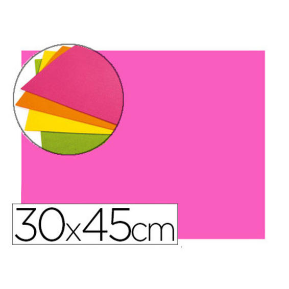 Goma eva autoadhesivas 30x45 cm color rosa bolsa de 6 unidades
