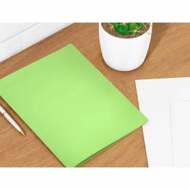 Subcarpeta liderpapel din a4 verde intenso 180g/m2