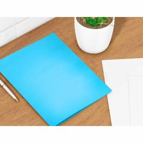 Subcarpeta liderpapel din a4 celeste intenso 180g/m2