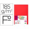 Subcarpeta liderpapel folio rojo intenso 180g/m2 - SC08