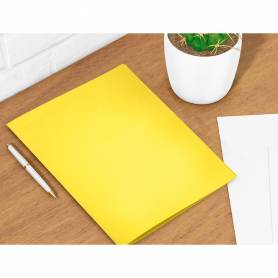 Subcarpeta liderpapel folio amarillo intenso 180g/m2