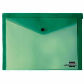 Carpeta liderpapel dossier broche 34353 polipropileno din a5 verde transparente