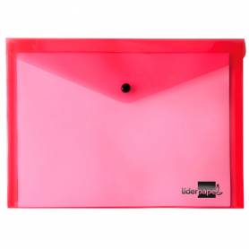 Carpeta liderpapel dossier broche 34350 polipropileno din a5 roja transparente