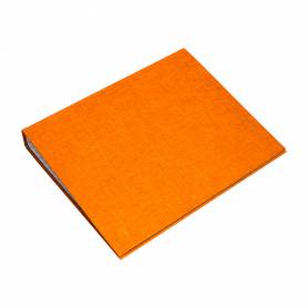 Carpeta de 4 anillas 25mm mixtas liderpapel folio carton forrado paper coat naranja