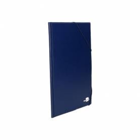 Carpeta liderpapel gomas folio sencilla pvc azul