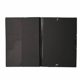 Carpeta liderpapel gomas folio sencilla pvc azul