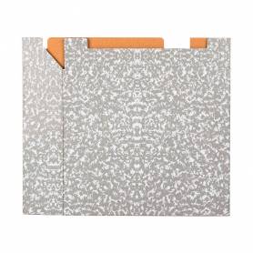 Caja archivador liderpapel classic red a4 gris