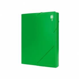 Carpeta liderpapel portadocumentos 36903 polipropileno dina4 verde lomo 50 mm