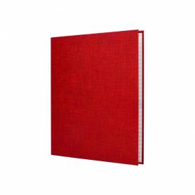 Carpeta de 4 anillas 40mm mixtas liderpapel folio carton forrado paper coat roja