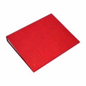 Carpeta de 4 anillas 40mm mixtas liderpapel folio carton forrado paper coat roja