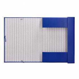 Carpeta proyectos liderpapel folio lomo 90mm carton forrado azul