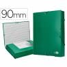 Carpeta proyectos liderpapel folio lomo 90mm carton forradoverde - PY95