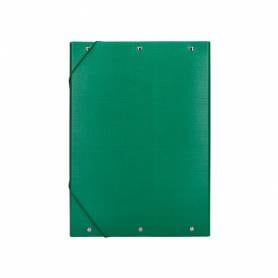 Carpeta proyectos liderpapel folio lomo 90mm carton forrado verde