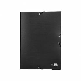 Carpeta proyectos liderpapel folio lomo 90mm carton forrado negra