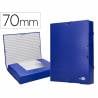 Carpeta proyectos liderpapel folio lomo 70mm carton forradoazul - PY71