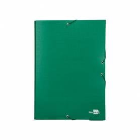 Carpeta proyectos liderpapel folio lomo 70mm carton forradoverde