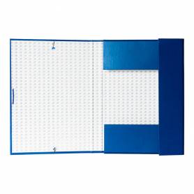 Carpeta proyectos liderpapel folio lomo 30mm carton forradoazul