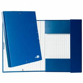 Carpeta proyectos liderpapel folio lomo 30mm carton forradoazul